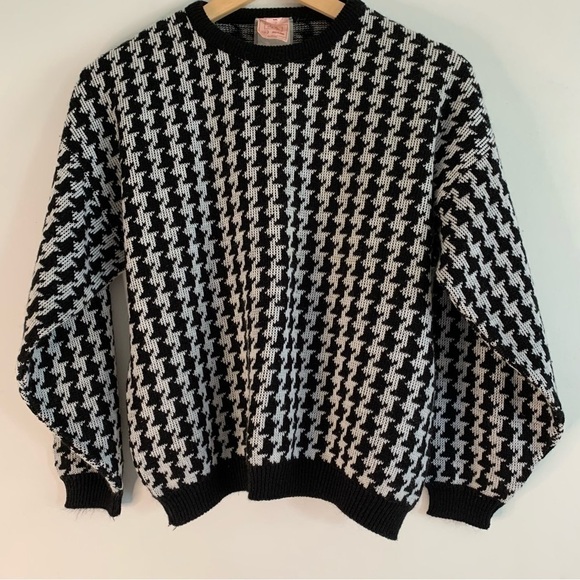 Vintage Sears Houndstooth Sweater Size x-Small - Picture 1 of 4